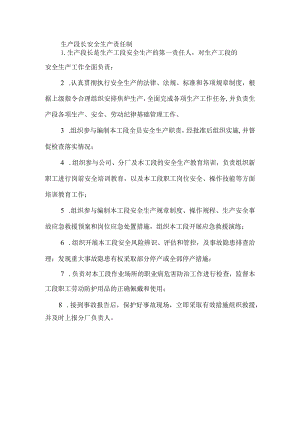 生产段长安全生产职责制.docx