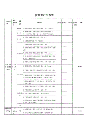 安全生产检查表.docx