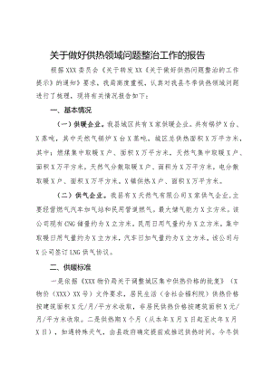 关于做好供热领域问题整治工作的报告.docx