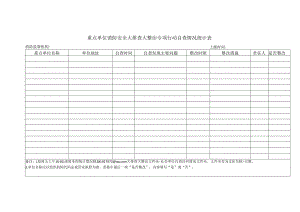 重点单位消防安全大排查大整治专项行动自查情况统计表（2024年）.docx