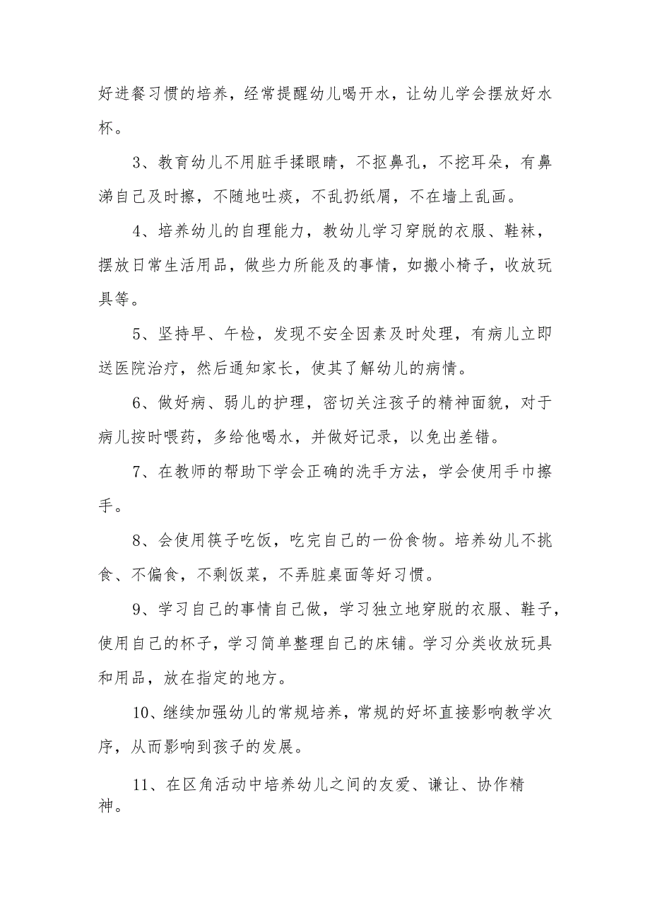 幼儿园2024—2025学年小班教学教学计划.docx_第2页