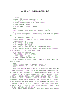 幼儿园大班社会故事教案感恩含反思.docx