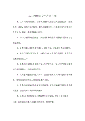 总工程师安全生产责任制.docx