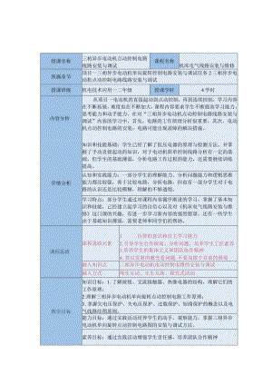 中等职业学校《机床电气线路安装与维修》三相异步电动机点动控制电路安装与调试教案.docx
