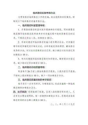 XX人民医院临床路径实施考核办法.docx