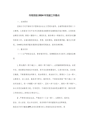 市局党组2024年党建工作要点.docx