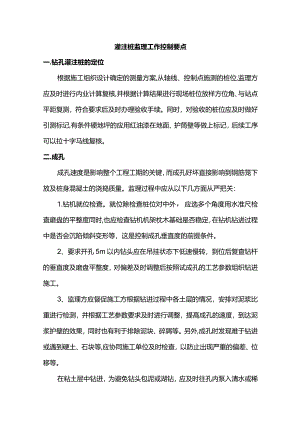 灌注桩监理工作控制要点.docx