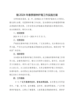 镇2024年春季禁种铲毒工作实施方案.docx