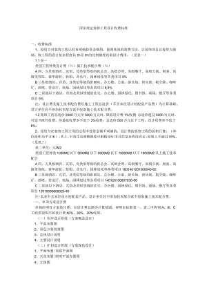 国家规定装修工程设计收费标准.docx