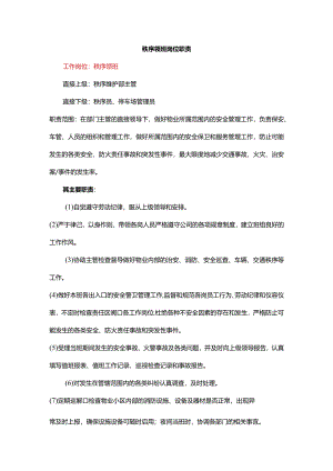 秩序领班岗位职责.docx