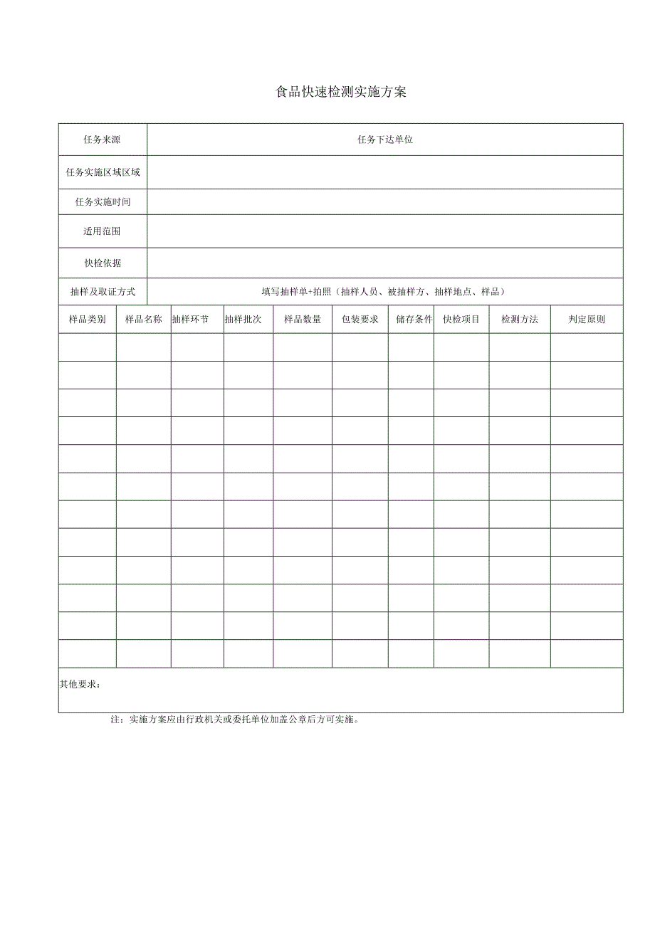 食品快速检测实施方案.docx_第1页