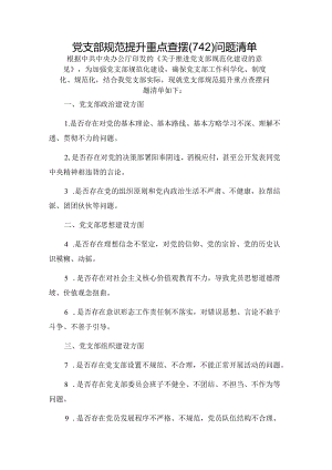 党支部规范提升重点查摆（742）问题清单.docx