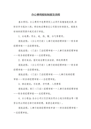 办公费用报批制度及流程.docx