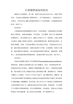 白菜根肿病如何防治.docx