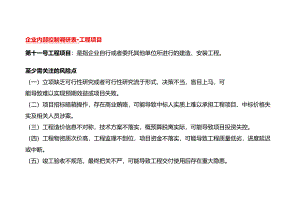 企业内部控制调研表-工程项目.docx