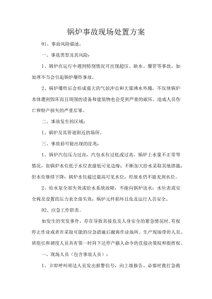 锅炉事故现场处置方案.docx