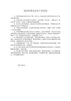 项目经理安全生产责任制.docx