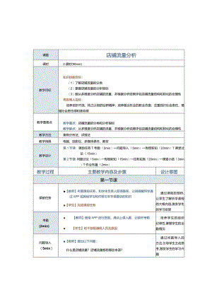 《商务数据分析与应用》教案第11课店铺流量分析.docx