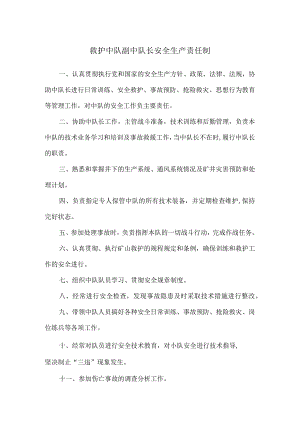 救护中队副中队长安全生产责任制.docx