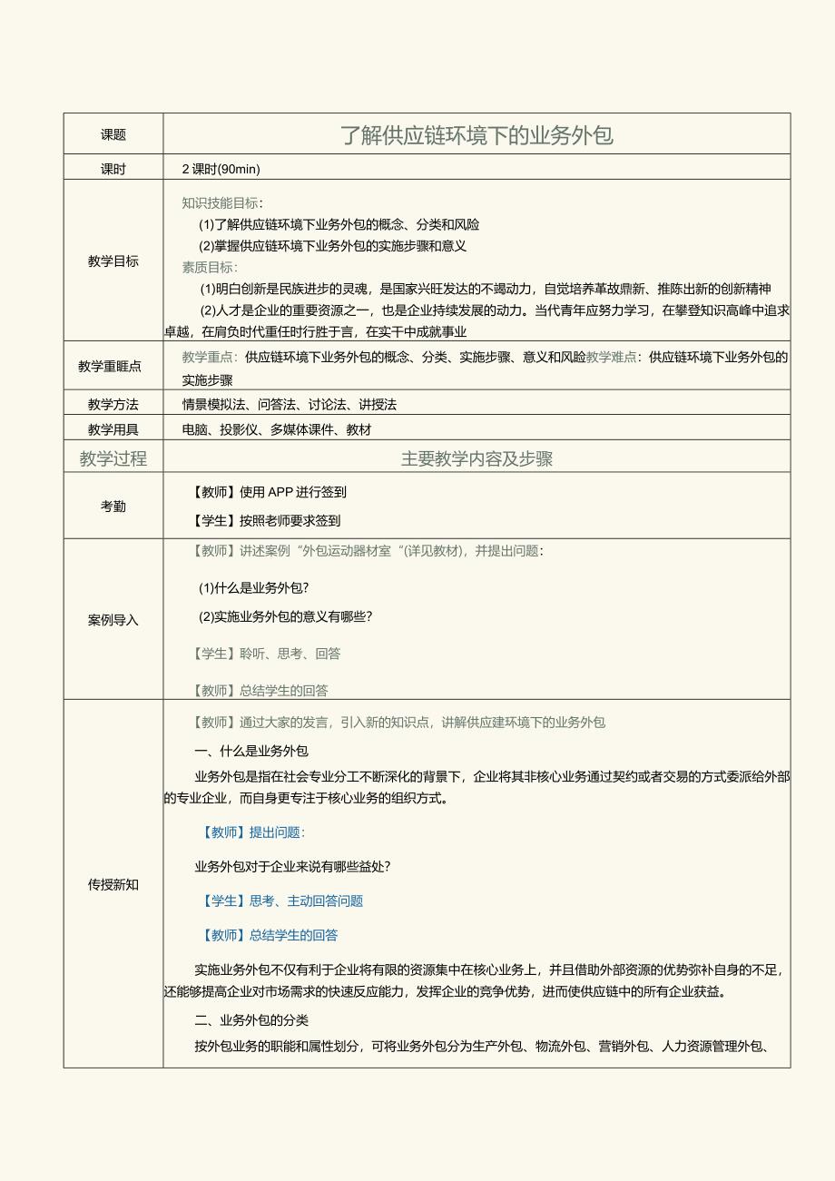 《现代供应链管理实务》教案第3课了解供应链环境下的业务外包.docx_第1页