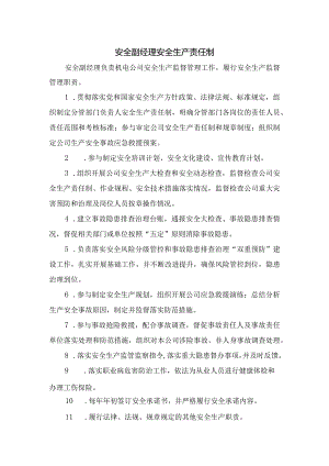 安全副经理安全生产责任制.docx