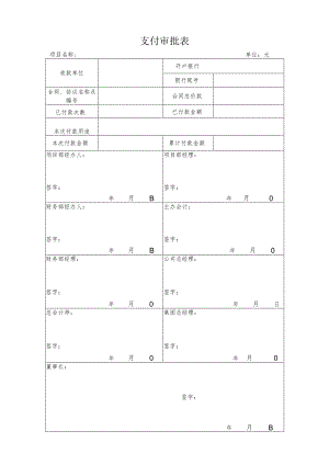公司支付审批表.docx