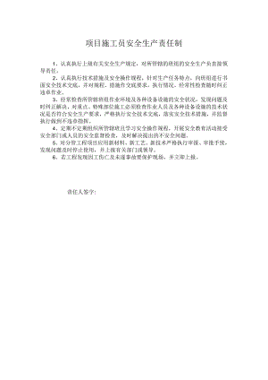 项目施工员安全生产责任制.docx