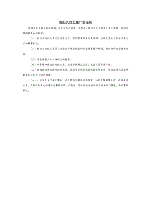 班组长安全生产责任制.docx