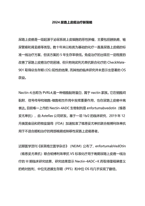 2024尿路上皮癌治疗新策略.docx