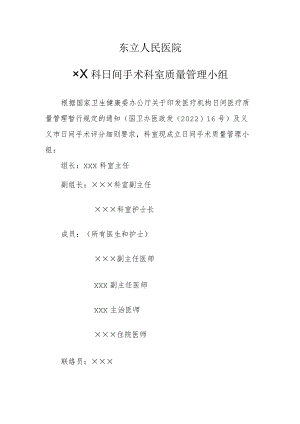 3.2××科日间手术科室质量管理小组.docx