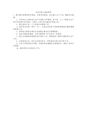 安全负责人岗位职责.docx