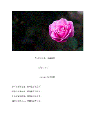 【七言律诗】：穿越风流.docx