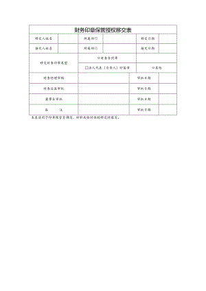 财务印章保管授权移交表.docx