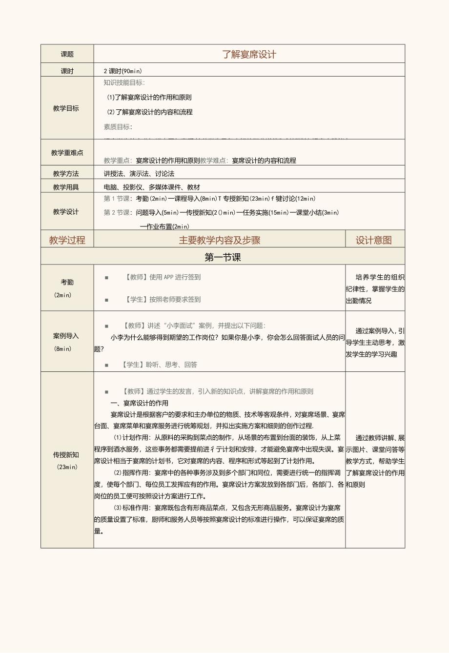 《宴席设计实务》教案第2课了解宴席设计.docx_第1页