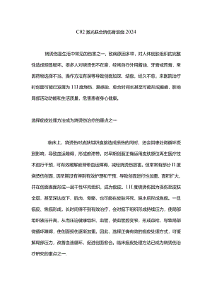 二氧化碳激光联合烧伤膏溶痂2024.docx