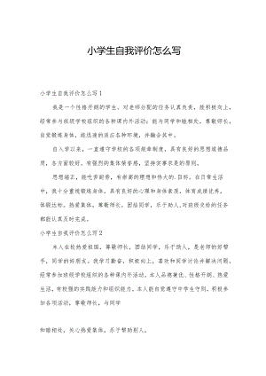 小学生自我评价怎么写.docx