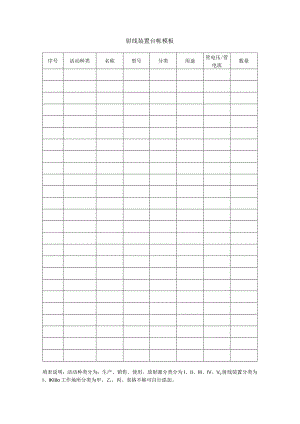 射线装置台帐模板.docx