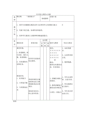 跳长绳“迎面接力”教学设计.docx