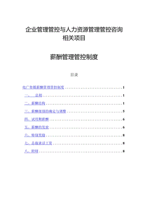 XX电广传媒企业薪酬制度范文.docx