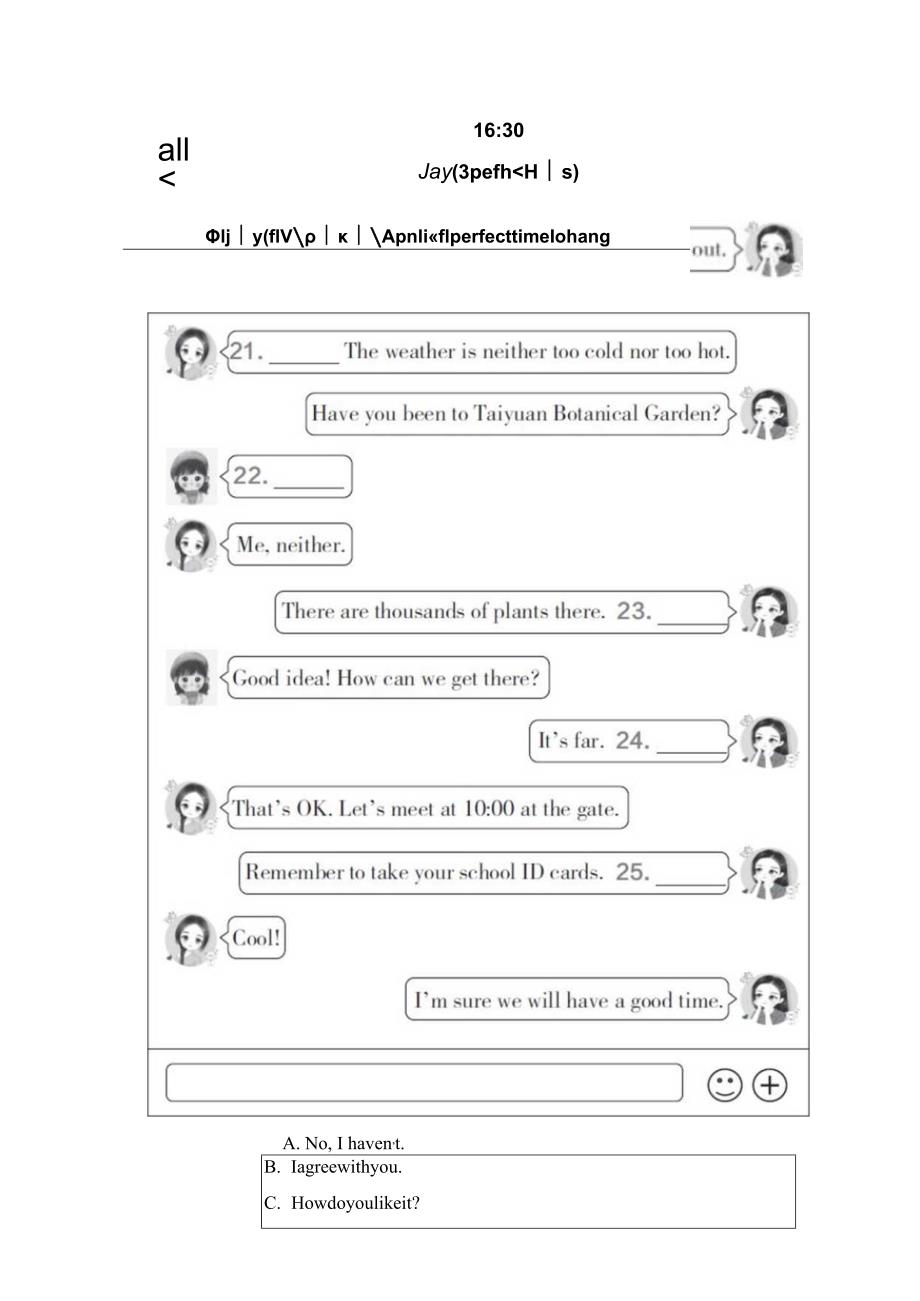 Unit3Couldyoupleasetellmewheretherestroomsare学情评估卷（含答案无音频）.docx_第3页