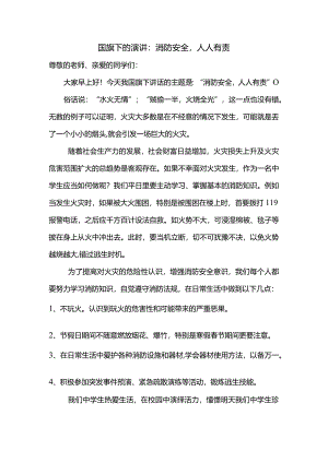 消防安全人人有责发言稿国旗下演讲.docx