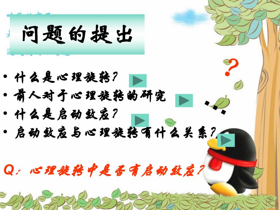 心理旋转中启动效应的探索性研究.ppt_第2页