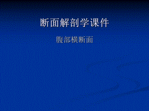 断层解剖 高清图.ppt