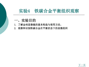 机械实验铁碳合金平衡组织观察.ppt