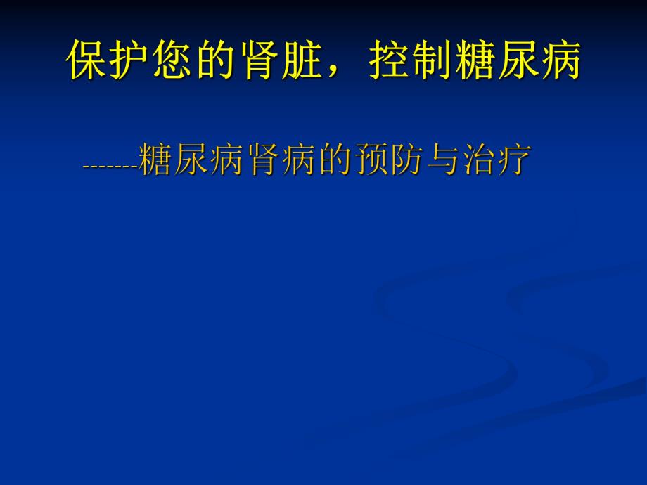 糖尿病肾病的治疗.ppt_第1页