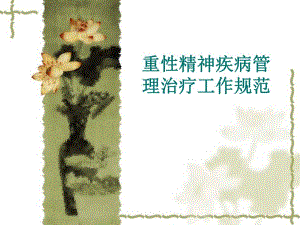 重性精神病培训.ppt