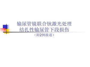 输尿管镜处理输尿管损伤.ppt