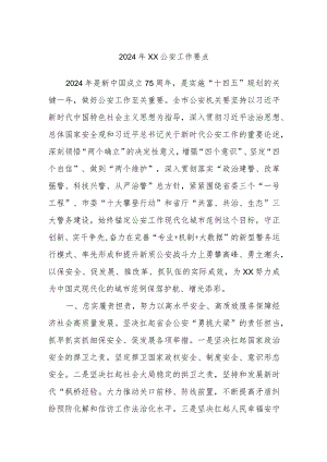 2024年XX公安工作要点.docx