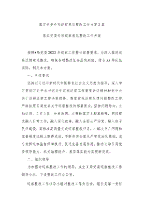 落实党委专项巡察意见整改工作方案2篇.docx