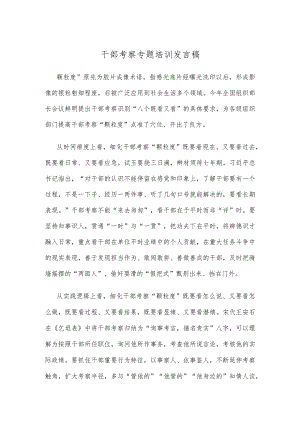 干部考察专题培训发言稿.docx